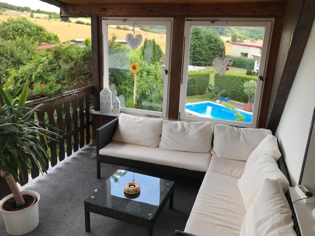 Ferienwohnung Krause Oben Steinthaleben Dış mekan fotoğraf